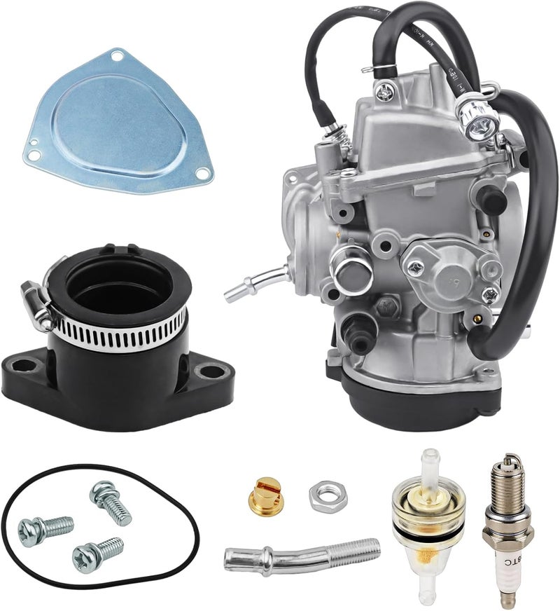 neivilu Carburetor Carb & Intake Manifold Boot For YAMAHA Wolverine 450 Kodiak 400 Kodiak 450 2003-2006 Grizzly 400 Grizzly 450 5ND-E4101-11-00 5TE-E4101-01-00 5GH-13586-00-00 5ND-14101-00-00 5ND-E4101-01-00 - Image 4